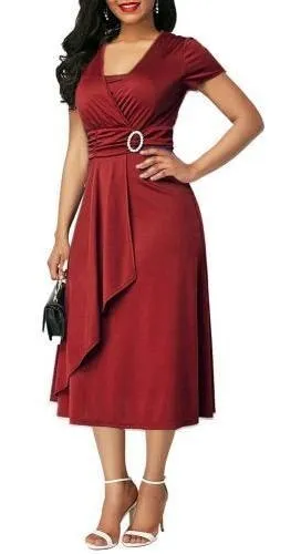 Vestido midi sales para senhoras