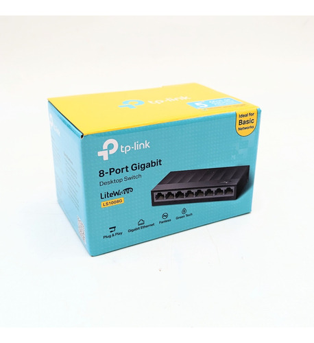 Switch Suiche 8 Puertos Tp-link Ls1008g 10/100/1000 Mbps Red