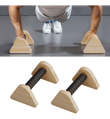 2 Piezas Push Up Bar Parallettes Barra De Barra Resistente