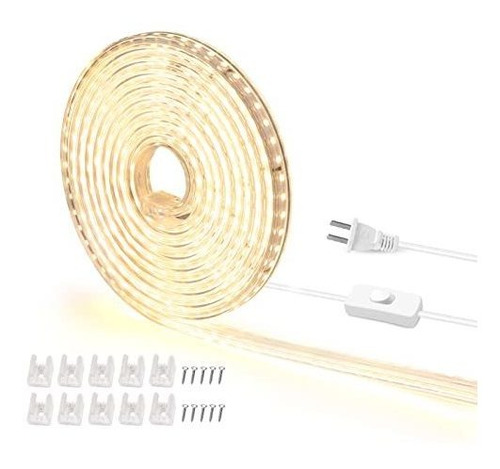 Chnmalitai Led Luz De Cuerda,anillo Blanco 3500k Con D68yz