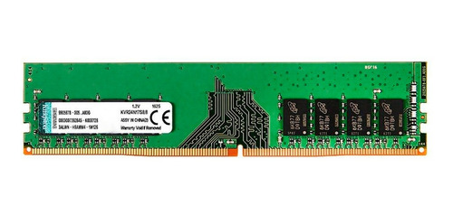 Imagem 1 de 1 de Memória RAM ValueRAM color verde  8GB 1 Kingston KVR24N17S8/8