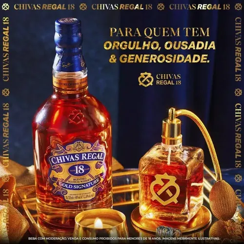 Whisky Chivas Regal 18 Anos Gold Signature 750ml | Parcelamento