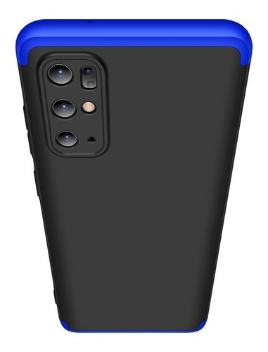 Carcasa Para Samsung S20 Plus Proteccion 360° Antigolpes Gkk Color Azul con negro