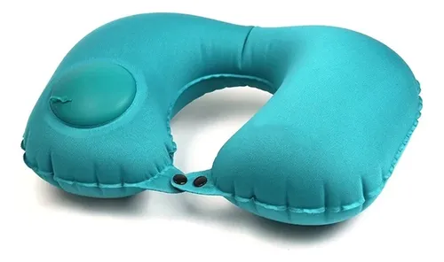 Kit Viajero Con Almohada Inflable Automática Para Cuello