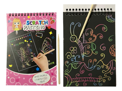 Cuaderno De Dibujo Creativo Magic Scratch 