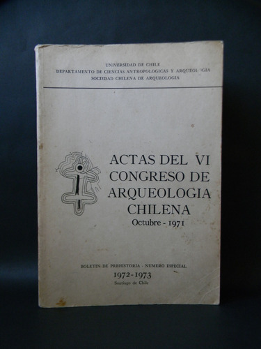 Actas Congreso Arqueología Chilena Planos Foto 1973 Niemeyer