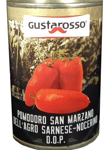 Tomate Italiano San Marzano Gustarosso 400g Pack X12 Unid