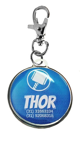 Pingente Personalizado P/ Cães Thor