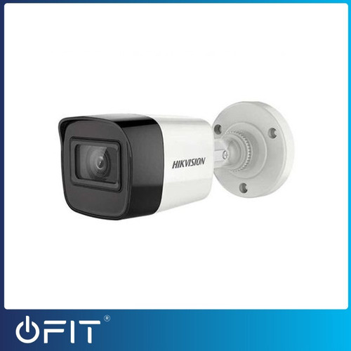 Imagen 3 de 4 de Cámara de seguridad Hikvision DS-2CE16D0T-IRPF Turbo HD con resolución de 2MP visión nocturna incluida blanca