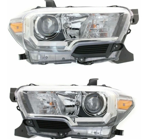 Faros Lh Rh Toyota Tacoma ( Drl Led ) 2016 2021