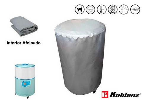 Cubre Lavadora Redonda Impermeable 16kg-22kg Koblenz