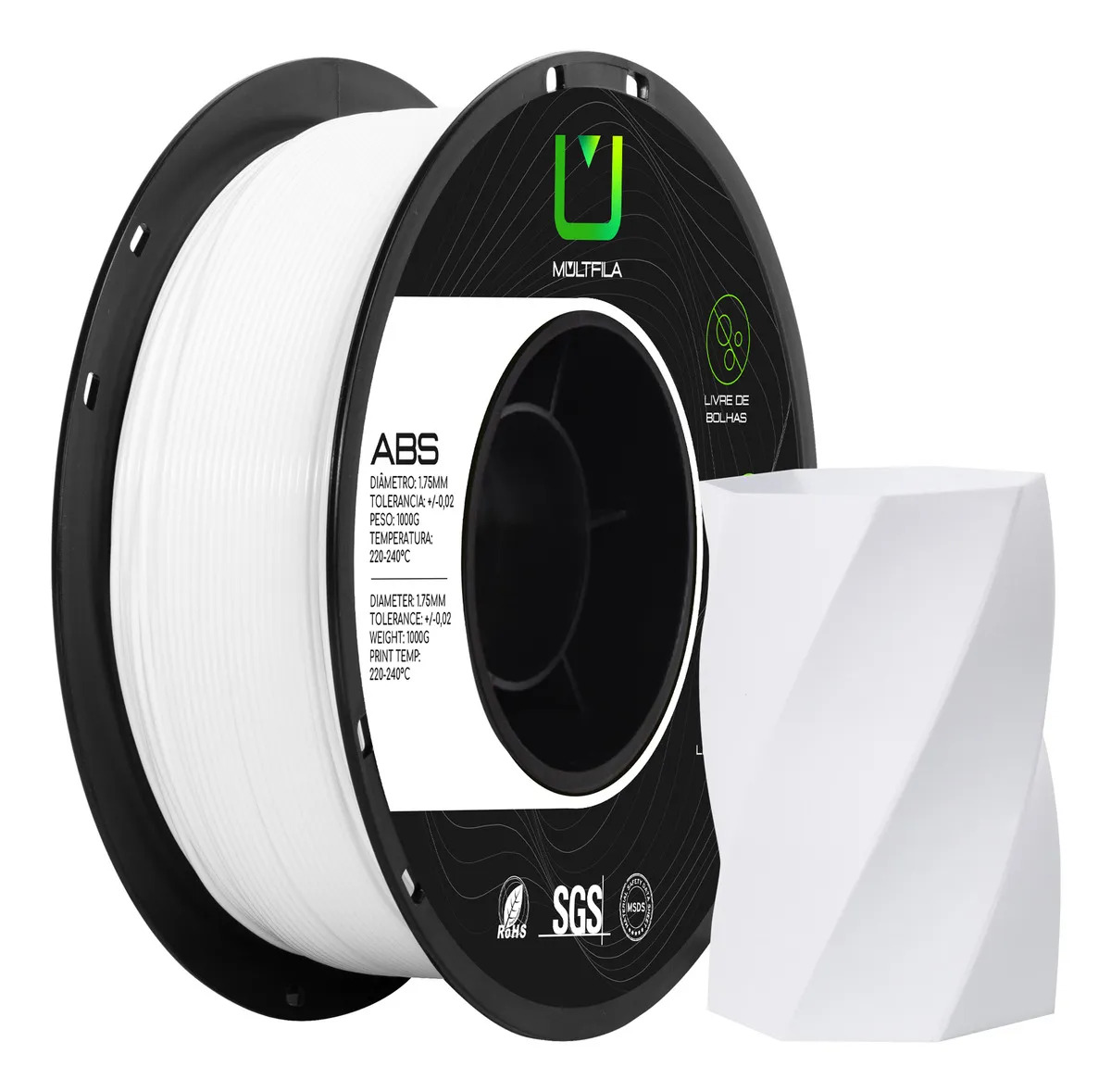 ABS Multfila 1kg Branco