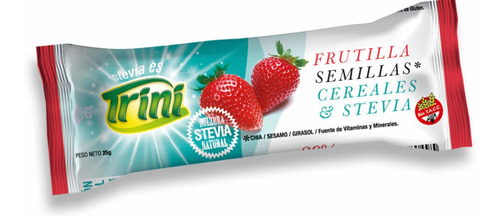 Barra De Cereales De Frutilla Trini Sin Tacc Con Stevia 