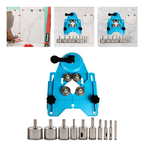 Bit Holesaw Jig Posição Da Copa De Sucção Única Azul