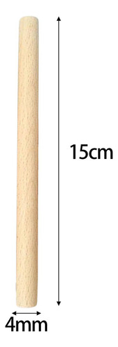 2 X 50 Uds. Palos De Madera Redondos Sin Terminar, Palos