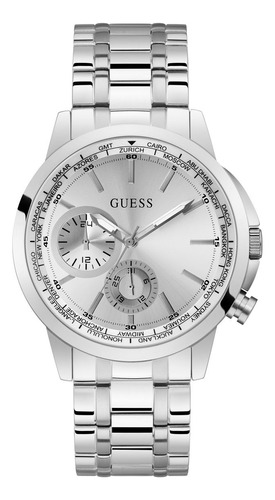 Reloj Guess Hombre Spec Gw0490g1 Color Plateado