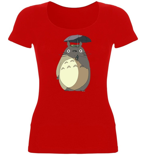 Remera Mujer Algodón Mi Vecino Totoro