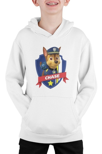 Poleron Niño Chase Paw Patrol Patrulla Canina Estampado Invi