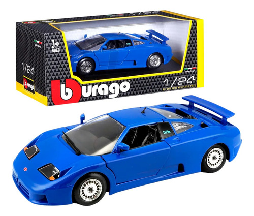  Bugatti Eb 110 1/24 Azul Coleccion Burago Febo