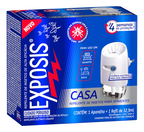 Exposis Casa Com Refil Repelente Elétrico De Insetos