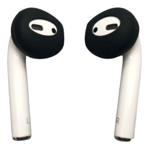 Almohadillas Para AirPods Audifonos Negro Y Blanco