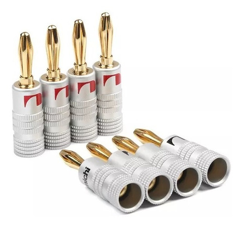 8 Plugs Nakamichi  Banana - Pta Entrega Sp- Liga Premium