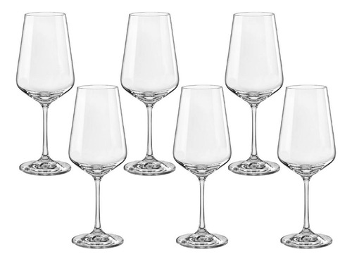 Vaso Sandra Crystal de Bohemia, 350 ml, 6 unidades