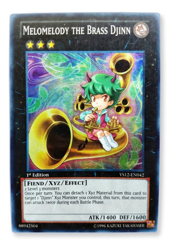 Yugi-oh! Melomelody The Brass Djjinn Ys12-en042 Super