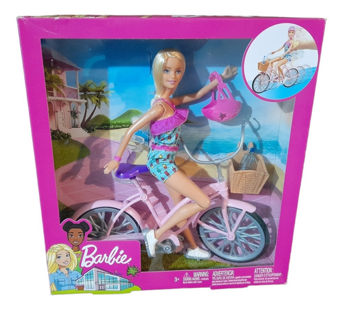 Barbie En Paseo Con Bicicleta Y Accesorios