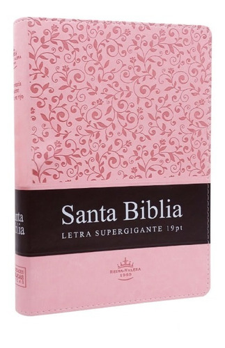 Biblia Reina Valera 1960 Letra Super Gigante 19puntos Rosado