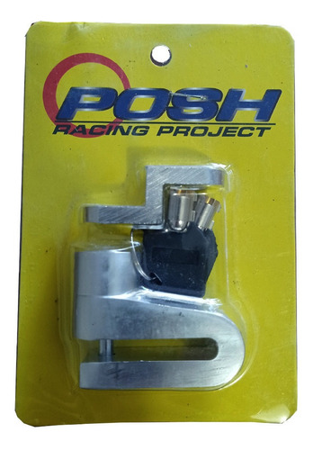 Imagen 5 de 5 de Candado Moto Freno Disco Universal Seguridad Posh Racing