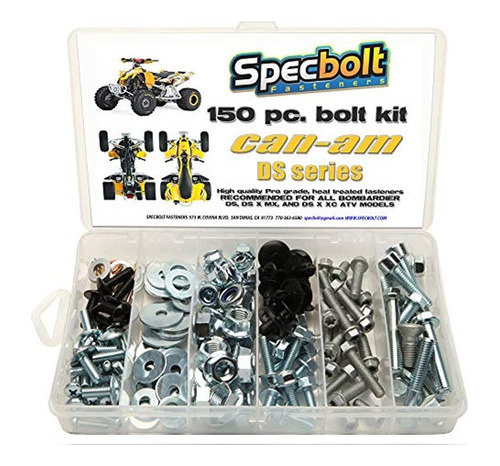 150pc Specbolt Can Am Bombardier Atv Bolt Para El Mantenimie