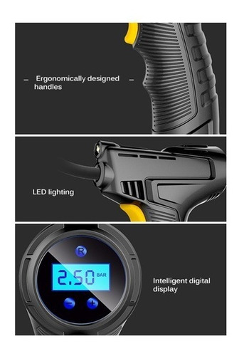 Inflador De Llantas Portátil Inalambrico /calibrador Digital
