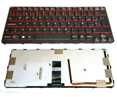 Teclado P Sony Vaio Sve14a 149113511es 9z N6bbq N01 9z N6bbq N1e Retroiluminado