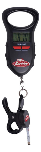 Berkley Digital Fish Escala Con Cinta Adhesiva, Negro