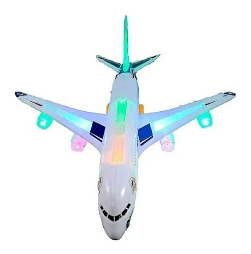 Avión Juguete Comercial Pasajeros Con Luces Y Sonidos Niños