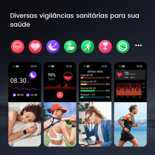 Reloj inteligente Filwans Gts Mini Ip68 de 1,85 pulgadas