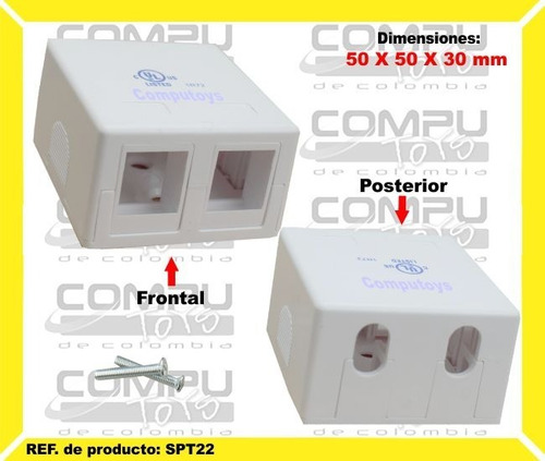 Caja De Pared Con 2 Keystones Ref: Spt22 Computoys Sas