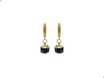 Comprar Aretes Péndulo Titanio 18k Lapislázuli By Thi Tur®