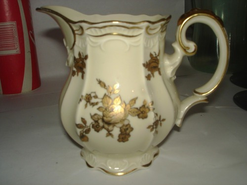 Lechera Antigua De Porcelana Lteinmann Tiefenfurt Con Dibujo