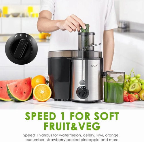Extractor De Jugos Aicok Amr526 400 Watts 2 Velocidades | Envío gratis