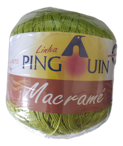 1 Kilo Macramé Pingouin De Algodón 100% Ovillo De 100g Verde Manzana