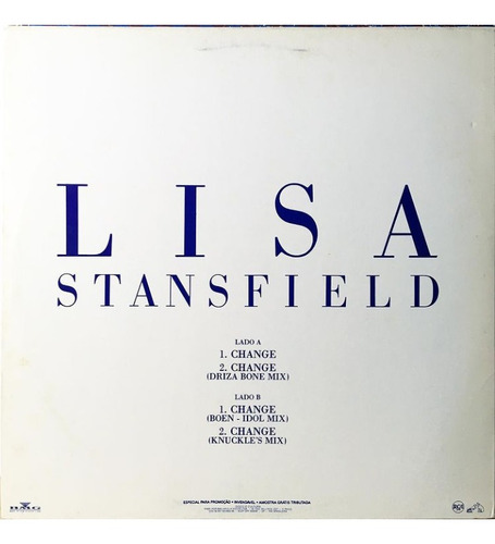 Lisa Stansfield Change Single 12' (Usado)
