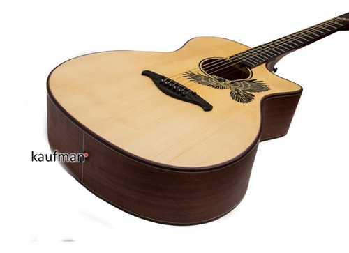Imagen 4 de 8 de Guitarra Acustica Cuerdas De Metal Acabados De Lujo