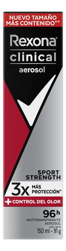 Desodorante Antitranspirante Rexona Clinical Sport Strenght 150 Ml