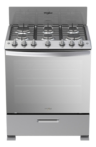 Cocina WhirlpoolWFR3200D color gris con puerta con visor