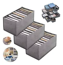 Comprar Pack X3 Organizador De Ropa 9 Divisores Organizador Plegabl