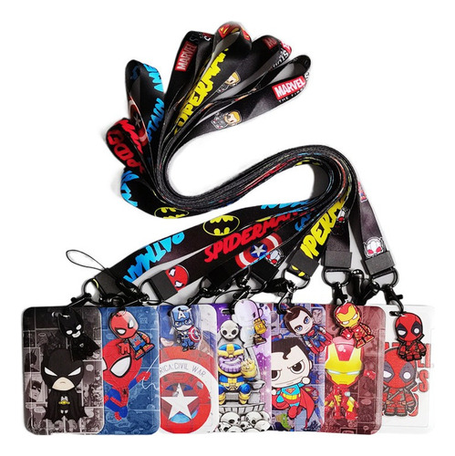 Lanyard Cinta Porta Credencial Gafete Identificacion 6pcs