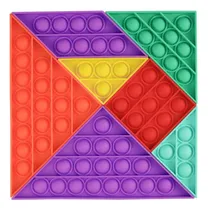 Comprar Puzle Tangram Pop It Fidget Juguete Empurre Sensorial