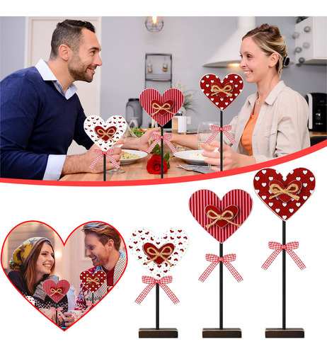 Decoración De Mesa De San Valentín Con Forma De Corazón